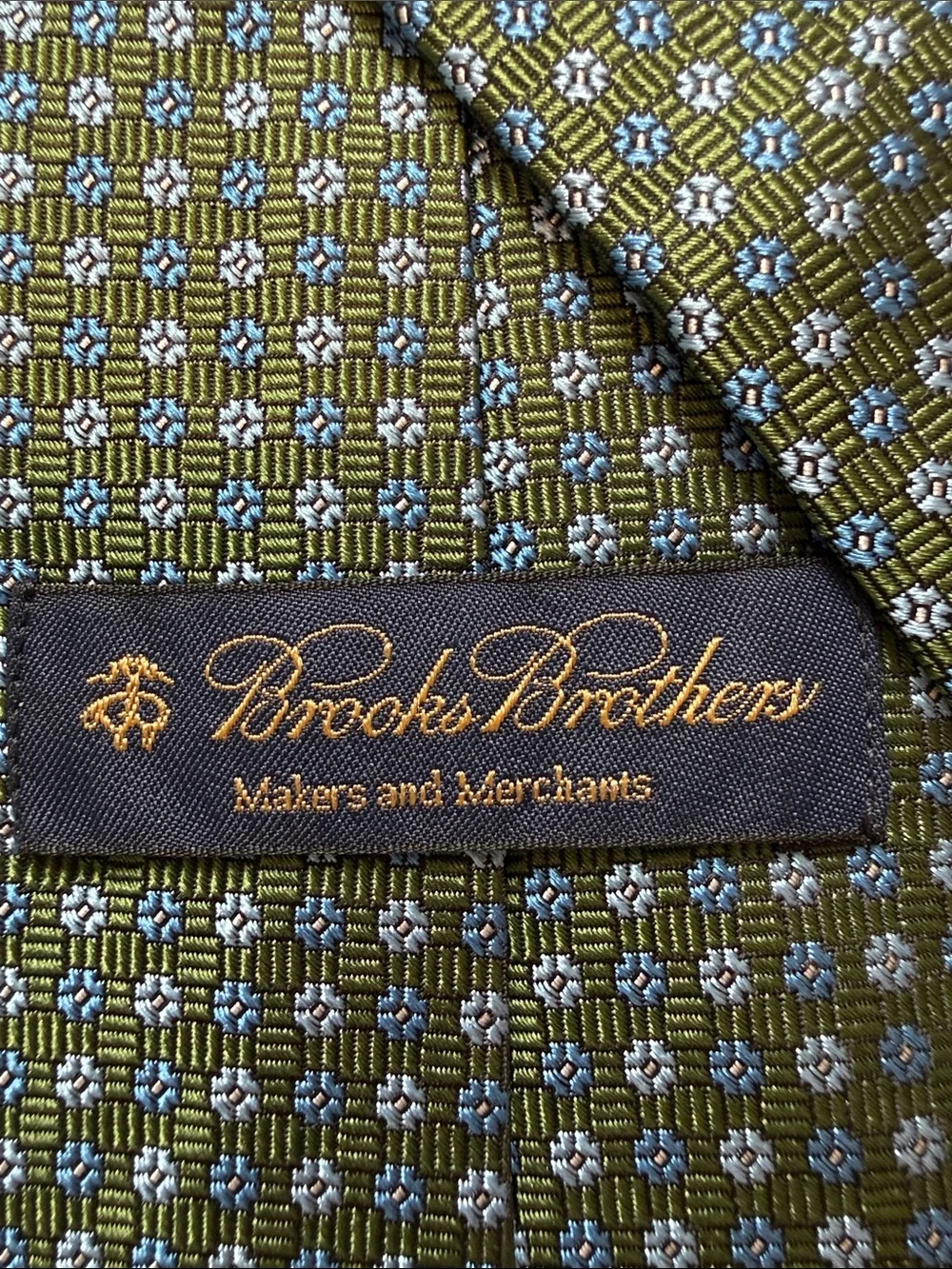 Vintage Brooks Brothers Silk Tie Woven in Italy